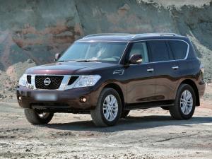 Резиновый коврик в багажник Nissan Patrol Y62 (2010-н.в.) с бортиком