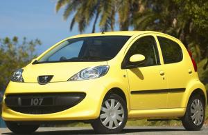 Коврики в салон Peugeot 107 (2005-) с бортиком