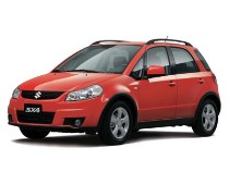 Резиновый коврик в багажник Suzuki SX4 1 (Сузуки СХ4 1) (2006-2013) с бортиком 