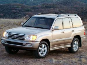 Велюровые коврики в салон Toyota Land Cruiser 100 (1998-2007) ковролин LUX Серый 