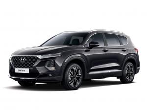 Коврик в багажник Hyundai Santa Fe  (2018-н.в.) 7 мест с бортиком