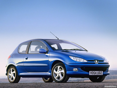 Велюровые коврики в салон Peugeot 206 (Пежо 206)
