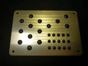 Алюминиевый подпятник для автоковрика (ЗОЛОТОЙ GOLD)