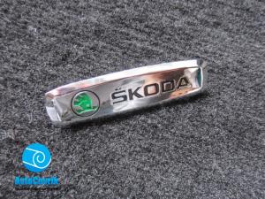 Лейбл металлический Skoda (Шкода) цветной