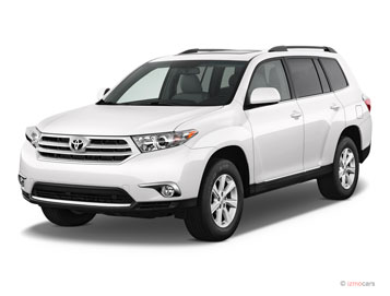 Велюровые коврики в салон Toyota Highlander II (Тойота Хайлендер 2) (3 ряда)