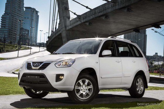 Резиновые коврики в салон Chery Tiggo (Чери Тиго) с бортиком