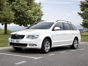 Коврик в багажник в багажник Skoda Superb Combi (2009-2015) с бортиком