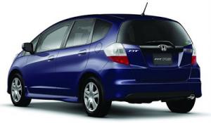 Коврики в салон Honda Fit 2 (Хонда Фит 2) 3D с бортиком (ПРАВЫЙ РУЛЬ)
