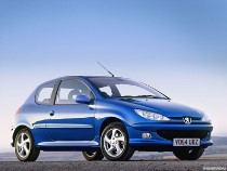Коврики в салон Peugeot 206 (Пежо 206)с бортиком