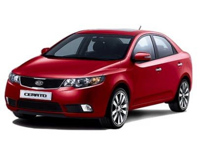 Коврик в багажник Kia Cerato 2 Sedan (Киа Серато 2 Седан) (2008-2013) с бортиком