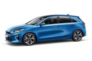 Коврик в багажник Kia Cee'd 3 HB(Киа Сид 3 хэтчбек с бортиком) (КРОМЕ ПРЕМИУМ)