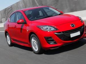 Резиновые коврики в салон Mazda 3 (2003-2009) с подтяпником