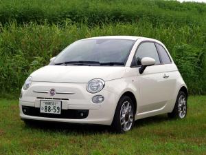Резиновый коврик в багажник Fiat 500 HB (2008-н.в.) с бортиком
