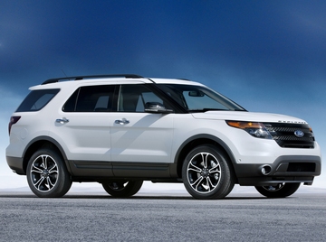 Коврики в салон Ford Explorer (Форд Эксплойер) (2010-2015) с бортиком