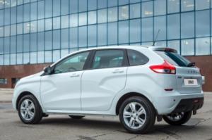Коврики 3D LUX в салон Lada XRAY (Лада Хрей) (2016-) с бортиком (с вещевым ящиком)
