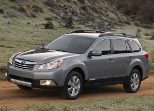 Коврик в багажник Subaru Outback WAG (2010 - н.в.) с бортиком