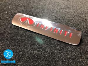 Лейбл металлический Infiniti (Инфинити) цветной (БОЛЬШОЙ)