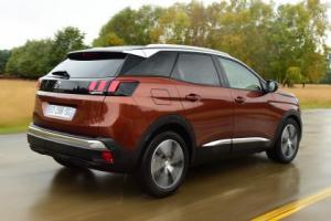 Резиновый коврик в багажник Peugeot 3008 (Пежо 3008) (2016-) (верхний) с бортиком