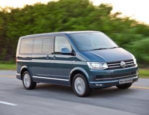 Ворсовой коврик в багажник Volkswagen Caravelle T6 LONG (Фольксваген Каравелла Т6 Лонг)