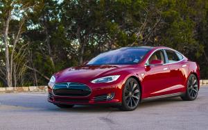 Текстильные коврики в салон Tesla Model S 1 (2012-2016) Ковролин LUX БЕЖЕВЫЙ