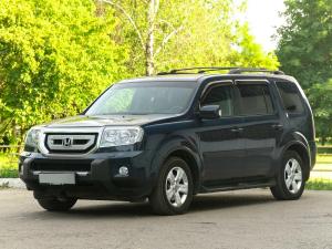 Коврики 3D LUX в салон Honda Pilot (2008-н.в.) с бортиком