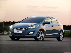 Коврики в салон Hyundai i30 ll (Хендай Ай30 2) (2012-2018) с бортиком 