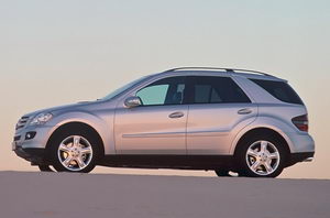 Коврики в салон Mercedes-Benz M-class W164 (Мерседес М класс W164) 3D с бортиком