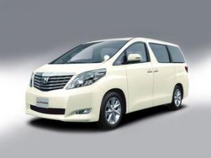 Велюровые коврики в салон Toyota Alphard II (Тойота Альфард 2) + коврик в багажник 