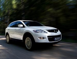Резиновые коврики в салон Mazda CX-9 (Мазда СХ9) с бортиком