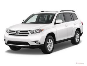 Коврики 3D LUX в салон Toyota Highlander 2 (2007-2013) с бортиком