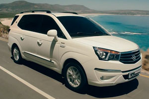 Текстильный коврик в багажник SsangYong Stavic (Ковролин ЛЮКС)