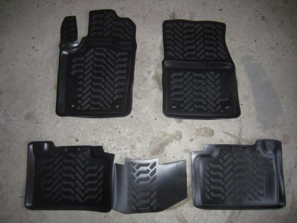 Резиновые коврики в салон Jeep Grand Cherokee IV WK 2 (Джип Гранд Чероки 4 ВК) (2010-) с бортиком