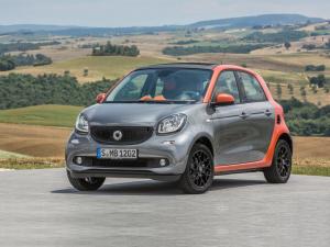 Ворсовый коврики в багажник Smart  Forfour 2 (2014-н.в.) 