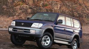 Велюровые коврики в салон Toyota Land Cruiser Prado 90 5D  (1996-2002)
