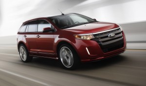 Коврики в салон Ford Edge (Форд Эдж) с бортиком