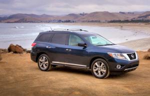 Велюровые коврики в салон Nissan Pathfinder IV (Ниссан Патфайндер 4) ковролин LUX БЕЖЕВЫЙ 