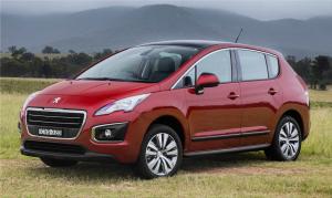 Резиновый коврик в багажник Peugeot 3008 (2016-н.в.) с бортиком