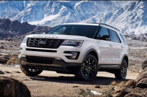 Коврики в салон Ford Explorer (Форд Эксплойер) (2015-) с бортиком