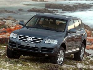 Коврики в салон Volkswagen Touareg  (2002-2010) бежевый 3D с бортиком
