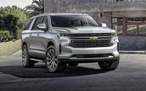 Резиновый коврик в багажник Chevrolet Tahoe 5 (2020-н.в. (сложенный 3й ряд) с бортиком