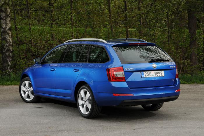 Коврик в багажник в багажник Skoda Octavia A7 Combi (Шкода Октавия А7 универсал) с бортиком