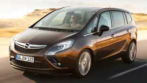 Коврики 3D LUX в салон Opel Zafira C с бортиком