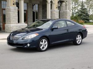 Велюровые коврики в салон Toyota Camry Solara 2 (Тойота Камри Солара 2) (2004-2009) ковролин LUX Серый