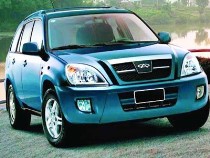 Коврик в багажник Chery Tiggo (Чери Тигго)(2005-2013)с бортиком