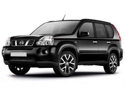 Резиновый коврик в багажник Nissan X-Trail T31 (Ниссан Х-трейл Т31) комплектация XE (без органайзера)с бортиком