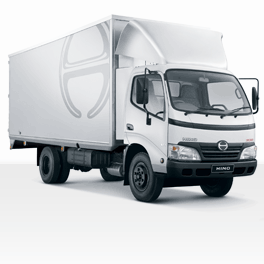 Резиновые коврики в салон Hino серия 300 (Хино 300) с бортиком