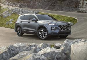 Коврики в салон Hyundai Santa Fe (2020-н.в.) 3D с бортиком 
