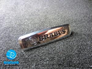Лейбл металлический Mercedes-Benz Brabus (Мерседес Бенц Брабус) цветной 