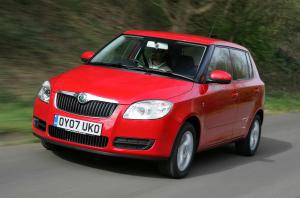 Коврики в салон Skoda Fabia (2007-н.в.) с подпятником