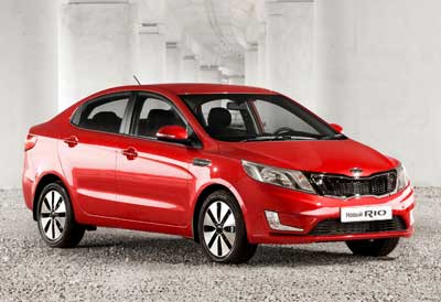 Коврики в салон Kia Rio 3 (Киа Рио 3) с бортиком